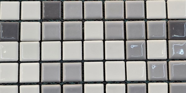 کاشی استخری سفید طوسی / کدurc10 گهرفام