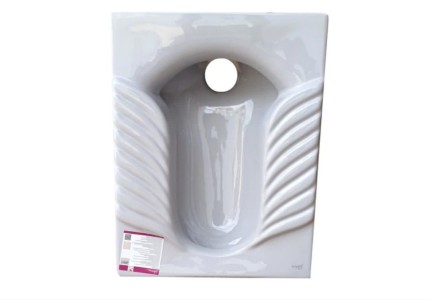 توالت ایرانی ابرویی سفید طبی - گاتریا