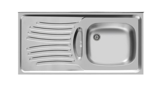 سینک استیل روکار / مدل اخوان روکار 123