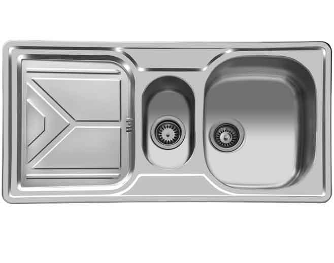 akavan-sink-steel-157-1 سینک اخوان | مدل 157 - تصویر 1