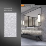 سرامیک پرسلان امین میبد مدل آراگوس 60×120 مات