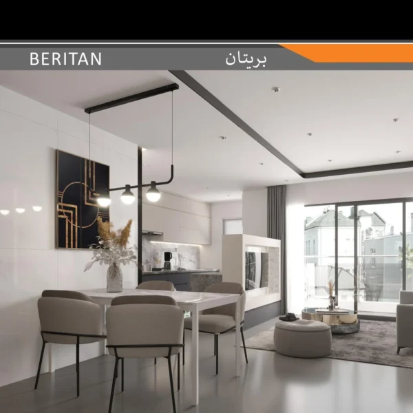 سرامیک پرسلان امین میبد مدل بریتان 60×120 سوپر نانو پولیش - تصویر 2
