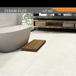 سرامیک پرسلان امین میبد مدل الیزه کرم 60×120 مات - تصویر 2