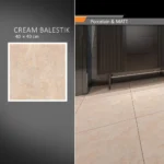 سرامیک پرسلان امین میبد مدل بالستیک کرم 40×40 مات