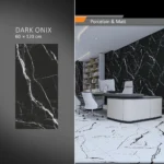 سرامیک پرسلان امین میبد مدل اونیکس تیره 60×120 مات