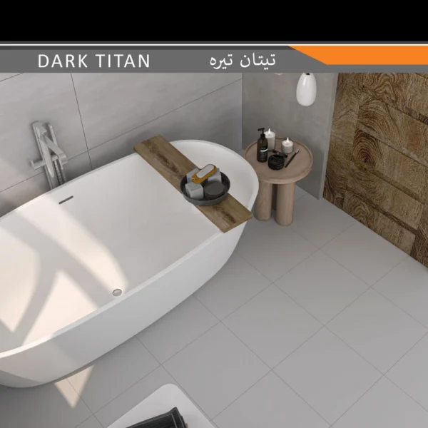 سرامیک پرسلان امین میبد مدل تیتان تیره 40×40 مات - تصویر 2