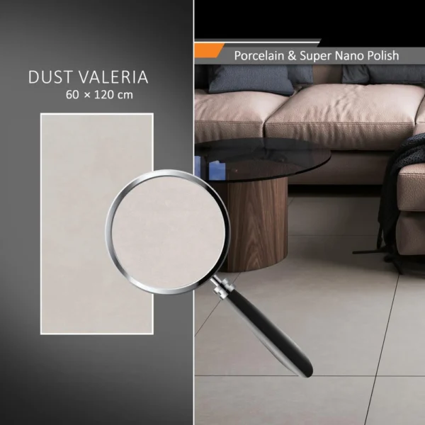 سرامیک پرسلان امین میبد مدل والریا داست 60×120 مات افکت