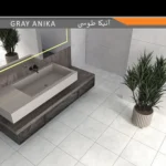 سرامیک پرسلان امین میبد مدل انیکا طوسی 40×40 مات - تصویر 2