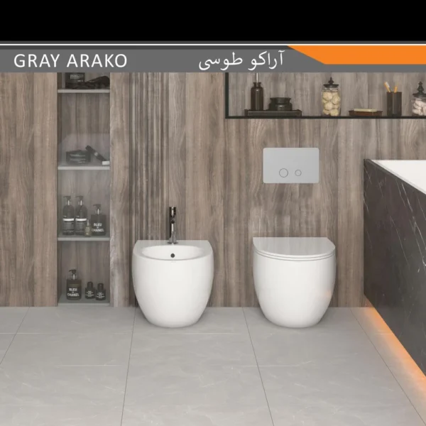 سرامیک پرسلان امین میبد مدل آراکو طوسی 40×40 مات - تصویر 2