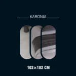 سرامیک پرسلان امین میبد مدل کارونیا 100×100 مات - تصویر 2