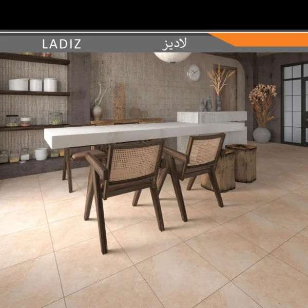سرامیک پرسلان امین میبد مدل لادیز 40×40 مات - تصویر 2