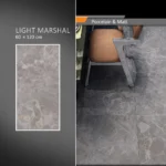 سرامیک پرسلان امین میبد مدل مارشال روشن 60×120 مات