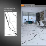 سرامیک پرسلان امین میبد مدل اونیکس روشن 60×120 مات