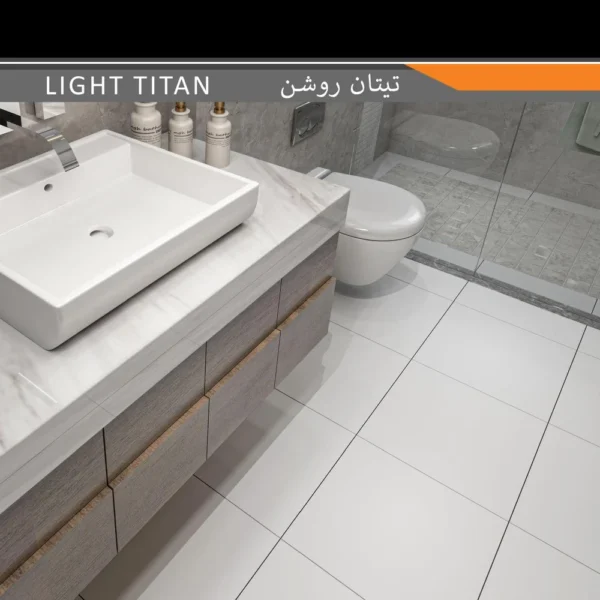 سرامیک پرسلان امین میبد مدل تیتان روشن 40×40 مات - تصویر 2