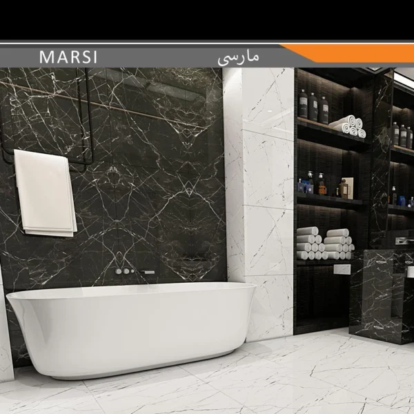سرامیک پرسلان امین میبد مدل مارسی 60×120 مات - تصویر 2