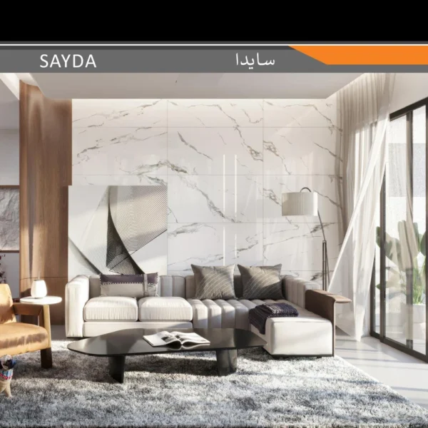 سرامیک پرسلان امین میبد مدل سایدا 60×120 سوپر نانو پولیش - تصویر 2