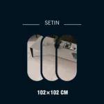 سرامیک پرسلان امین میبد مدل ستین 100×100 مات - تصویر 2