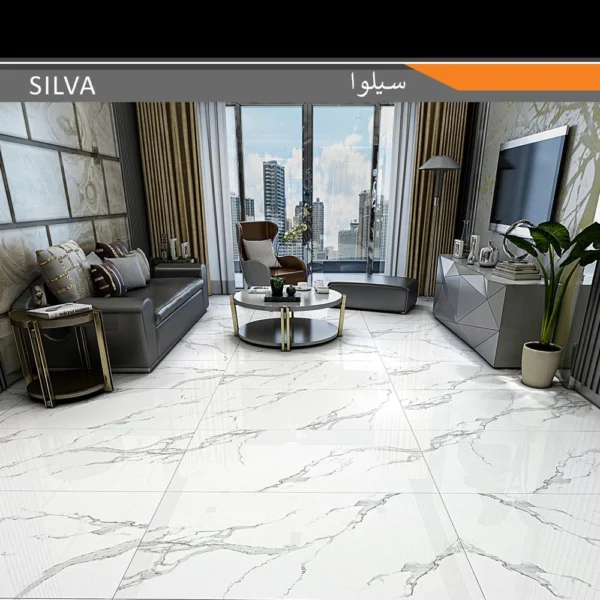 سرامیک پرسلان امین میبد مدل سیلوا 60×120 مات - تصویر 2