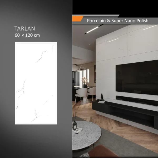 سرامیک پرسلان امین میبد مدل ترلان 60×120 سوپر نانو پولیش