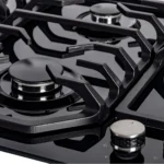 اجاق گاز درسا مدل DG2100-5R الی شیشه ای مشکی 5 شعله - تصویر 5