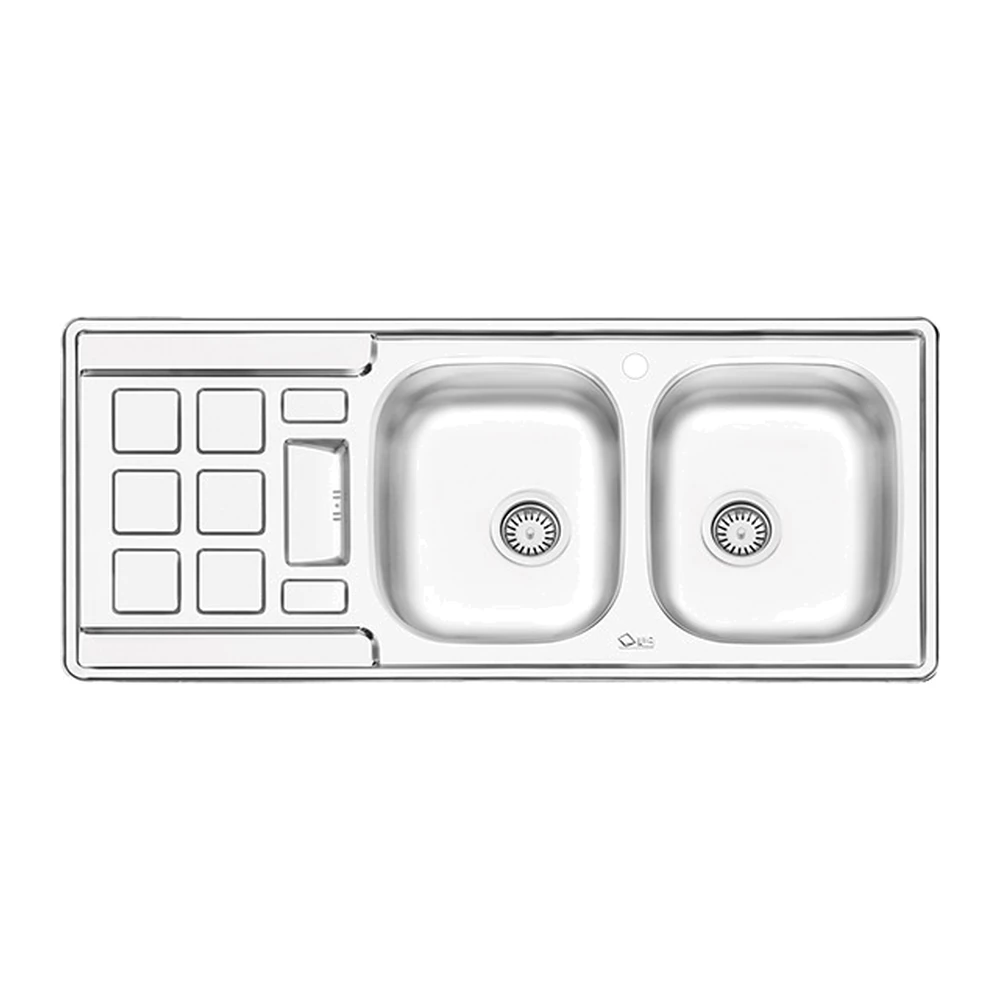 iliasteel-sink-4021-1 سینک نیمه فانتزی توکار ایلیا استیل مدل 4021