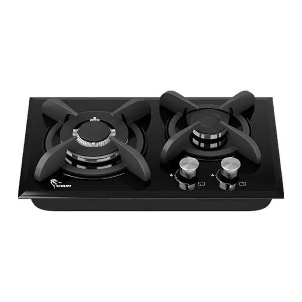 اجاق گاز سیمر مدل G270 شیشه ای مشکی 2 شعله