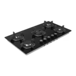 اجاق گاز سیمر مدل G511 شیشه ای مشکی 5 شعله - تصویر 3