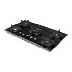 اجاق گاز سیمر مدل G511 شیشه ای مشکی 5 شعله - تصویر 4