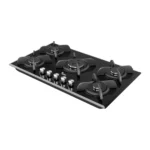 اجاق گاز سیمر مدل G575 شیشه ای مشکی 5 شعله - تصویر 3