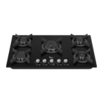 اجاق گاز سیمر مدل G576 شیشه ای مشکی 5 شعله
