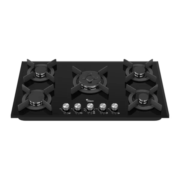 اجاق گاز سیمر مدل G576 شیشه ای مشکی 5 شعله