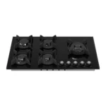 اجاق گاز سیمر مدل G577 شیشه ای مشکی 5 شعله - تصویر 2