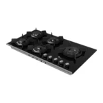اجاق گاز سیمر مدل G577 شیشه ای مشکی 5 شعله - تصویر 4